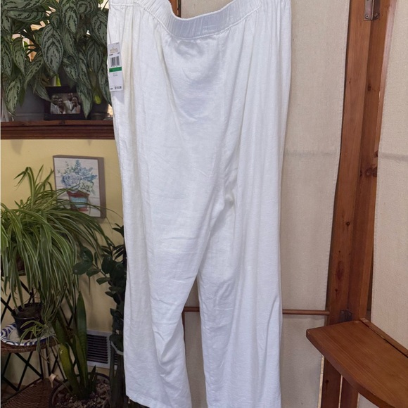 MICHAEL Michael Kors white linen Harbor pants. - Picture 3 of 7